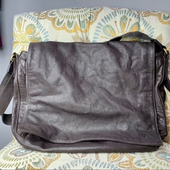 Timberland Other - Timberland Messenger Bag Brown Soft Leather Italy